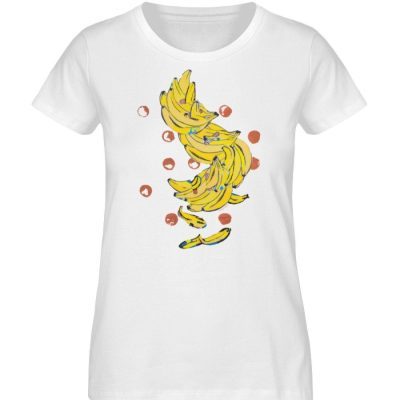 "Bananas" von Alrun Prünster Soares - Ladies Organic Shirt-3