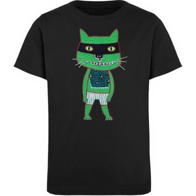 "freche Katze" von Irene Fastner - Kinder Organic T-Shirt-16