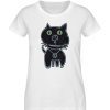 "schwarze Katze" von Irene Fastner - Ladies Premium Organic Shirt-3