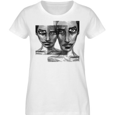 "f-ed up faces" von Vera Machourek - Damen Premium Organic Shirt-3