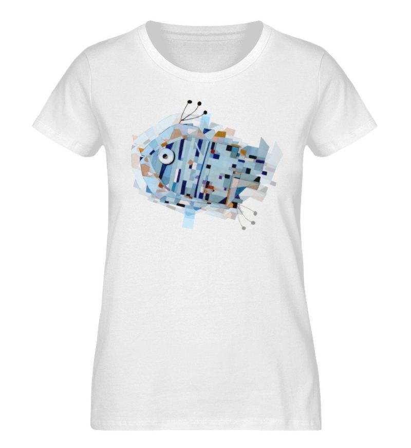 "pesce" von Livio Cassa - Damen Premium Organic Shirt-3