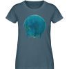 "Kreis auf Blau" von Birgit Jung - Damen Premium Organic Shirt-6880