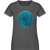 "Kreis auf Blau" von Birgit Jung - Damen Premium Organic Shirt-6903