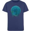 "Kreis auf Blau" von Birgit Jung - Kinder Organic T-Shirt-6057