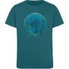 "Kreis auf Blau" von Birgit Jung - Kinder Organic T-Shirt-6878