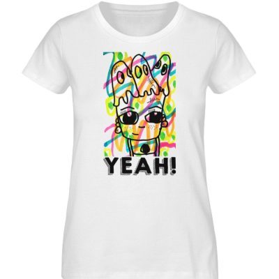 "YEAH!" von Susanne Beucher - Damen Premium Organic Shirt-3