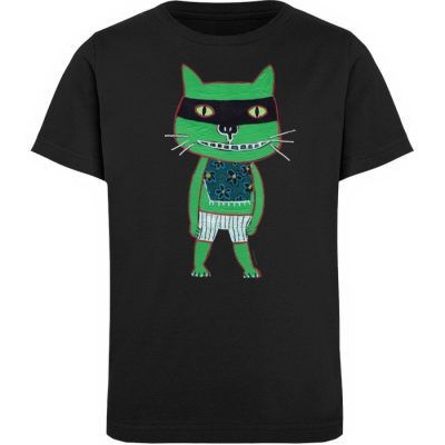"Freche Katze" von Irene Fastner - Kinder Organic T-Shirt-16