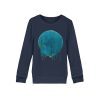 "Kreis auf Blau" von Birgit Jung - Mini Changer Sweatshirt ST/ST-6959