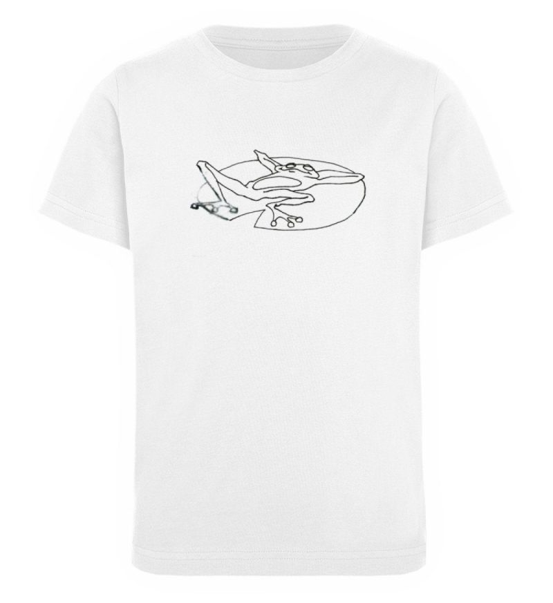 "Froschherrennatur" von Sarah Ludes - Kinder Organic T-Shirt-3