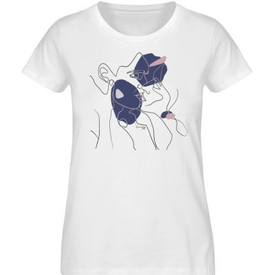 "LINEART KISS" von Vera Machourek - Damen Premium Organic Shirt-3