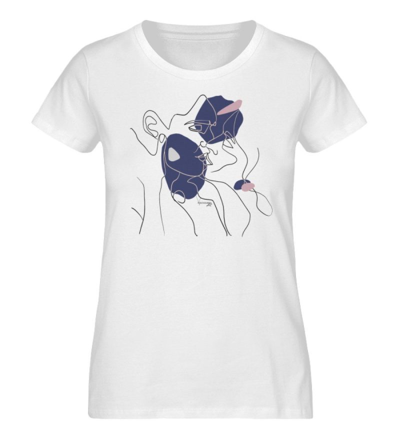 "LINEART KISS" von Vera Machourek - Damen Premium Organic Shirt-3