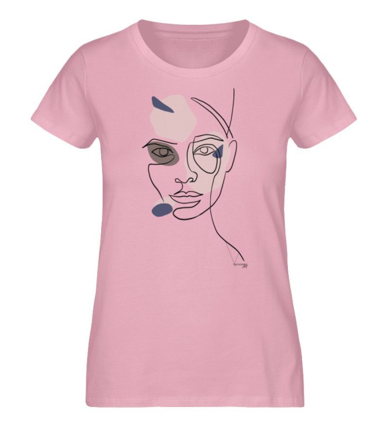 Lineartface von Vera Machourek - Damen Premium Organic Shirt-6883