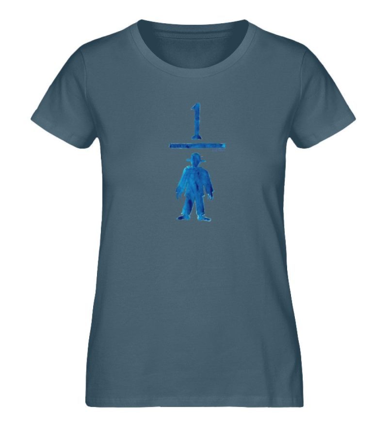 "Ein blauer Man(n)tel" von Wulf Schiel - Damen Premium Organic Shirt-6880