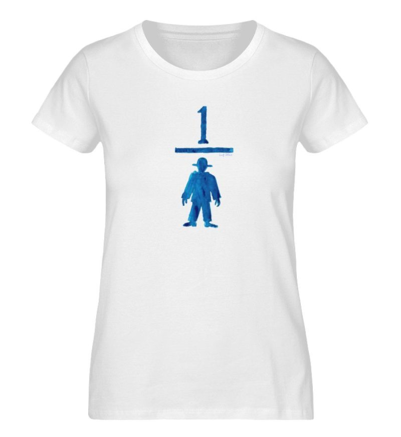 "Ein blauer Man(n)tel" von Wulf Schiel - Damen Premium Organic Shirt-3