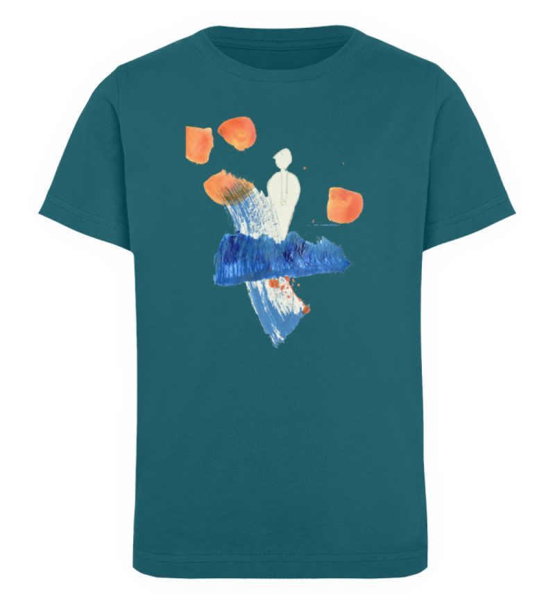 "Mann auf der Welle" von Bruno Kuhlmann - Kinder Organic T-Shirt-6878