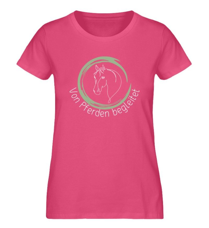 "von Pferden begleitet" - Damen Premium Organic Shirt-6866