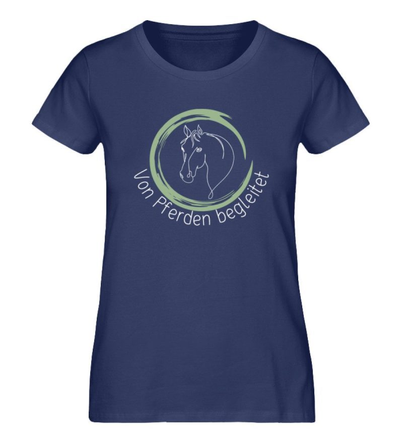 "von Pferden begleitet" - Damen Premium Organic Shirt-6057