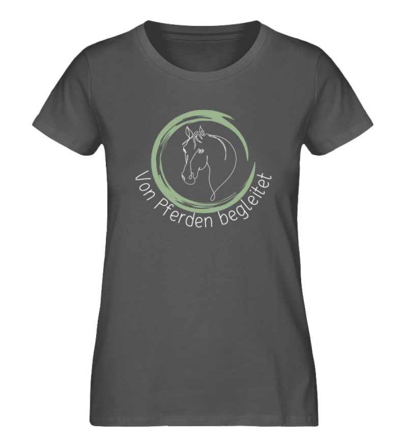 "von Pferden begleitet" - Damen Premium Organic Shirt-6903