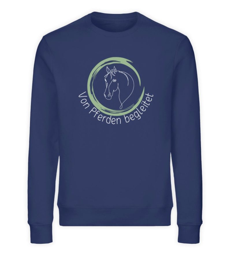 "von Pferden begleitet" - Unisex Organic Sweatshirt-6057