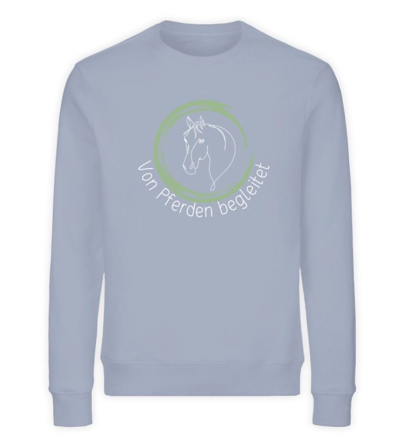 "von Pferden begleitet" - Unisex Organic Sweatshirt-7086