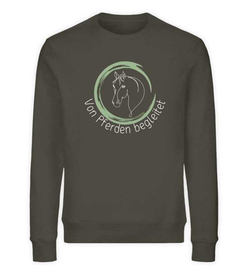 "von Pferden begleitet" - Unisex Organic Sweatshirt-7072