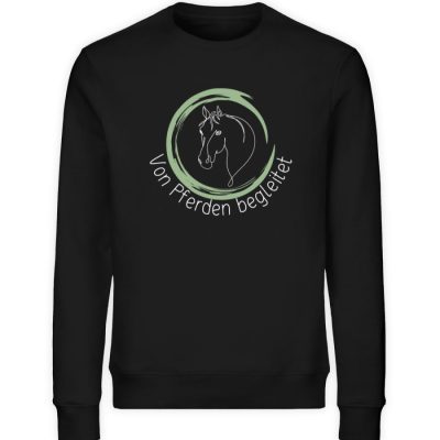 "von Pferden begleitet" - Unisex Organic Sweatshirt-16