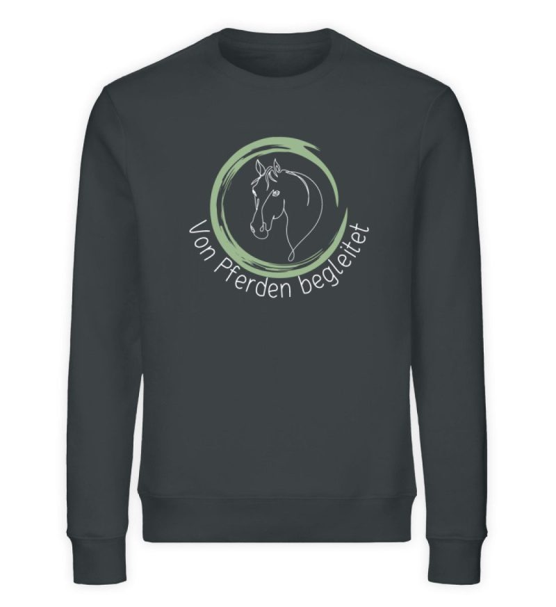 "von Pferden begleitet" - Unisex Organic Sweatshirt-7068