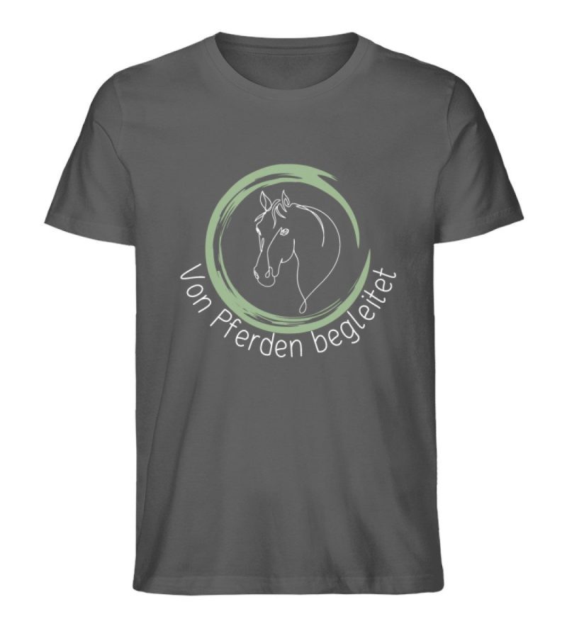 "von Pferden begleitet" - Herren Premium Organic Shirt-6903