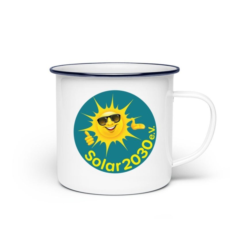 "Solar2030 e.V." - Emaille Tasse-3