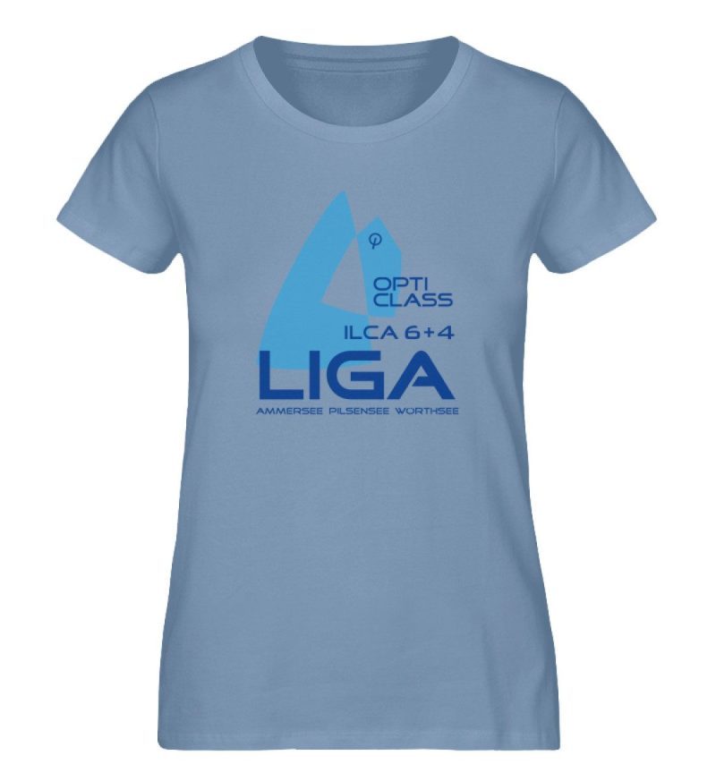 “Opti-ILCA-Liga” - Damen Premium Organic Shirt-7082
