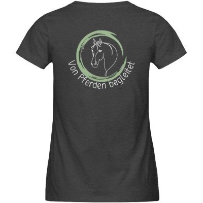 "Von Pferden begleitet" - Damen Premium Organic Shirt-6881