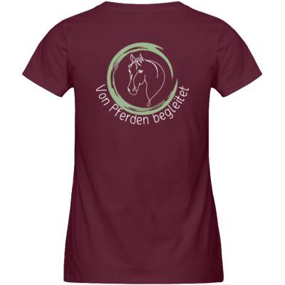 "Von Pferden begleitet" - Damen Premium Organic Shirt-839