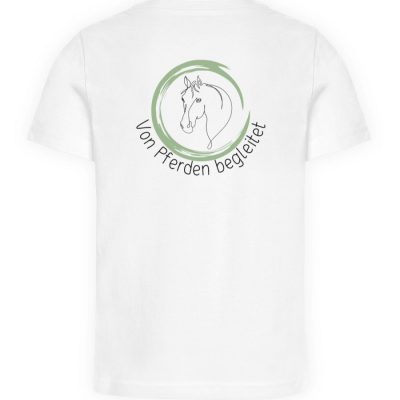 "von Pferden begleitet" - Kinder Organic T-Shirt-3