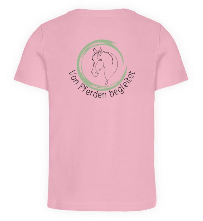 "von Pferden begleitet" - Kinder Organic T-Shirt-6883