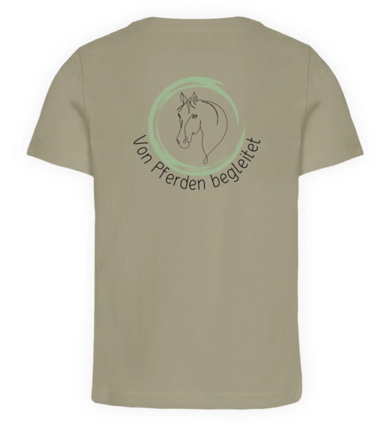 "von Pferden begleitet" - Kinder Organic T-Shirt-651
