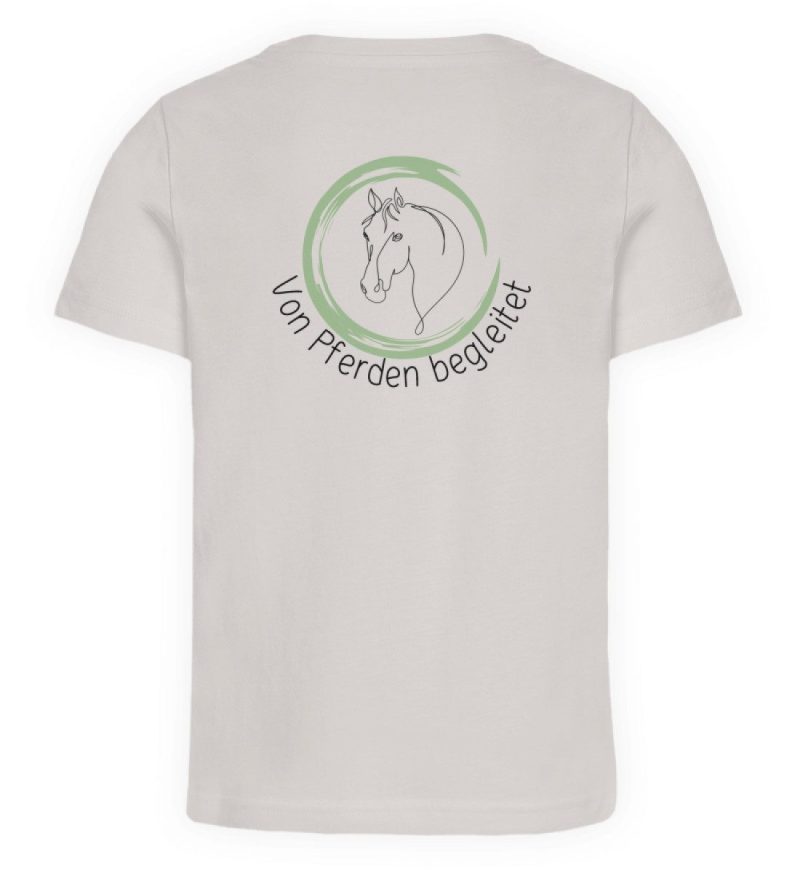 "von Pferden begleitet" - Kinder Organic T-Shirt-7085