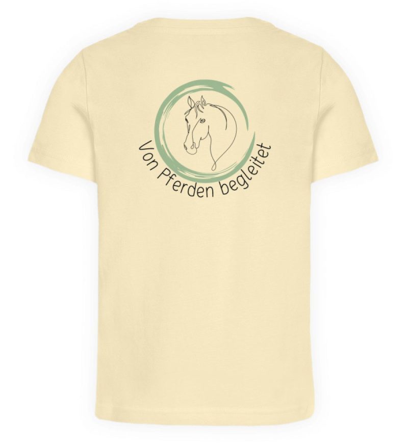 "von Pferden begleitet" - Kinder Organic T-Shirt-7052