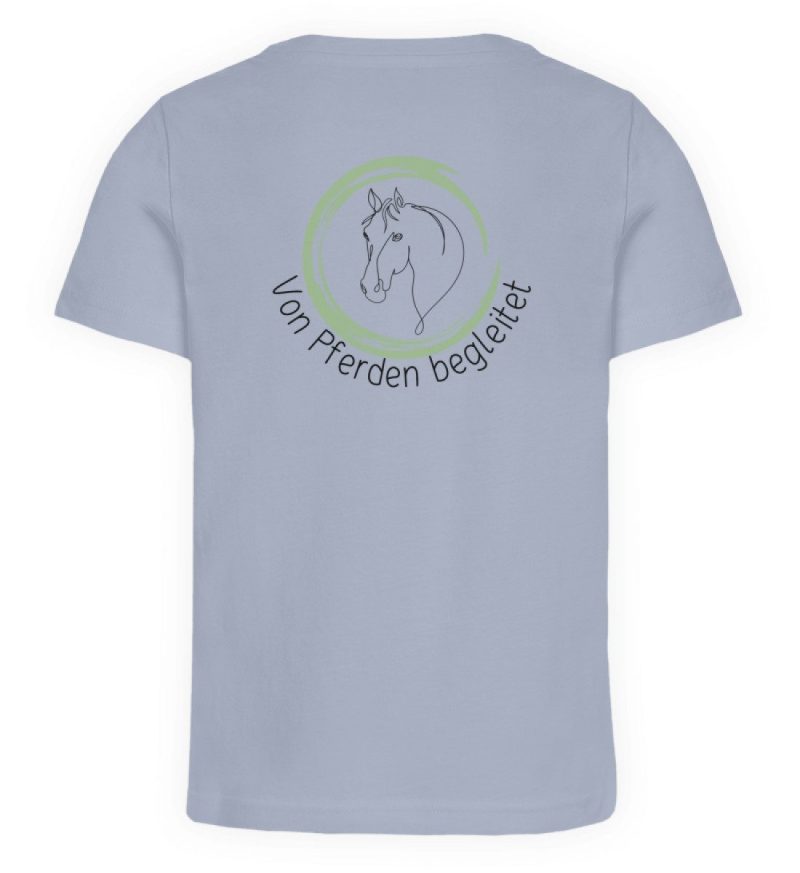 "von Pferden begleitet" - Kinder Organic T-Shirt-7086