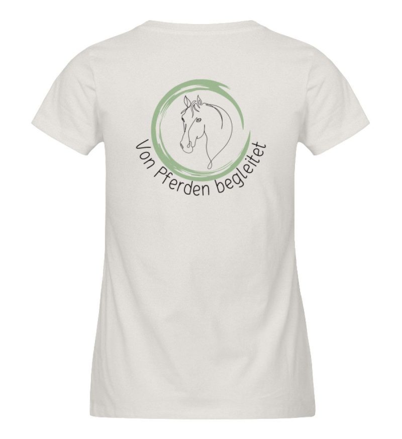 "von Pferden begleitet" - Damen Premium Organic Shirt-6865