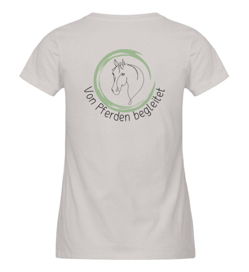 "von Pferden begleitet" - Damen Premium Organic Shirt-7085