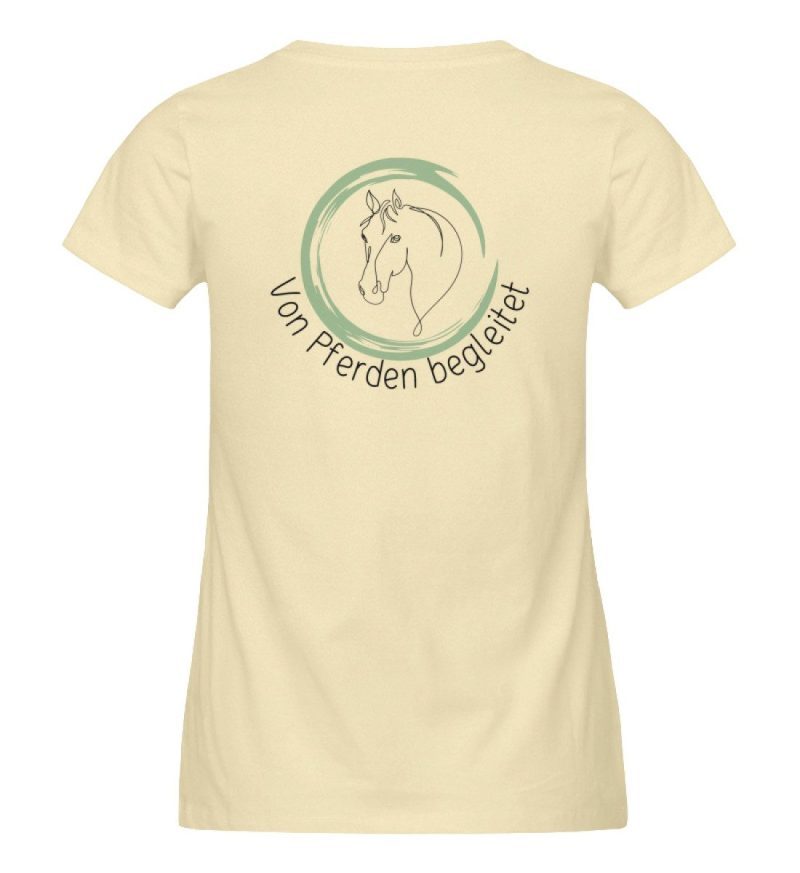 "von Pferden begleitet" - Damen Premium Organic Shirt-7052