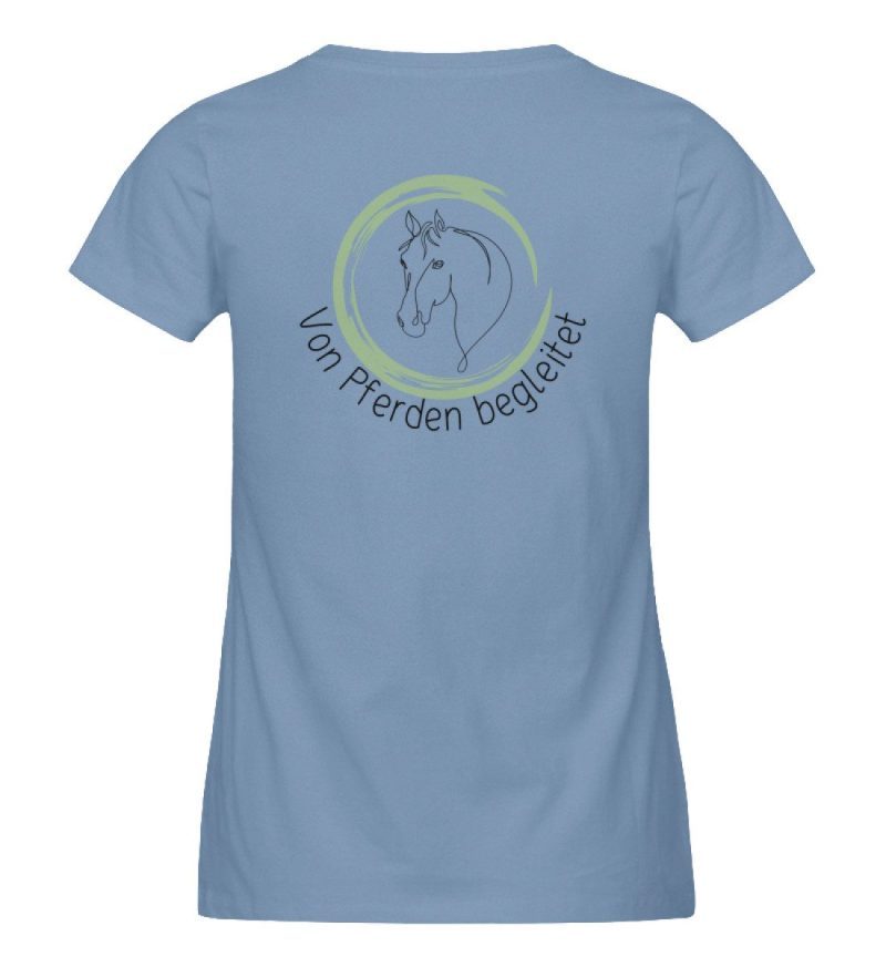 "von Pferden begleitet" - Damen Premium Organic Shirt-7082
