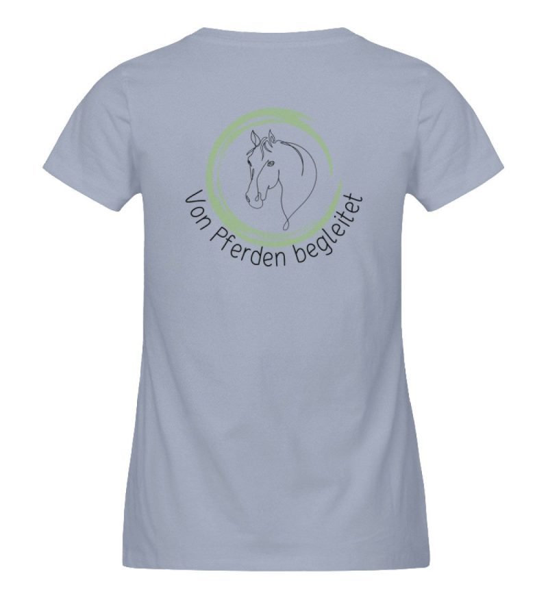 "von Pferden begleitet" - Damen Premium Organic Shirt-7086