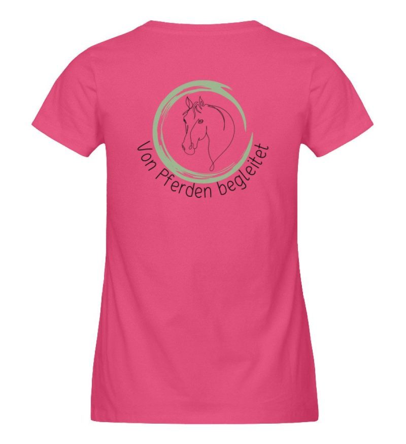"von Pferden begleitet" - Damen Premium Organic Shirt-6866