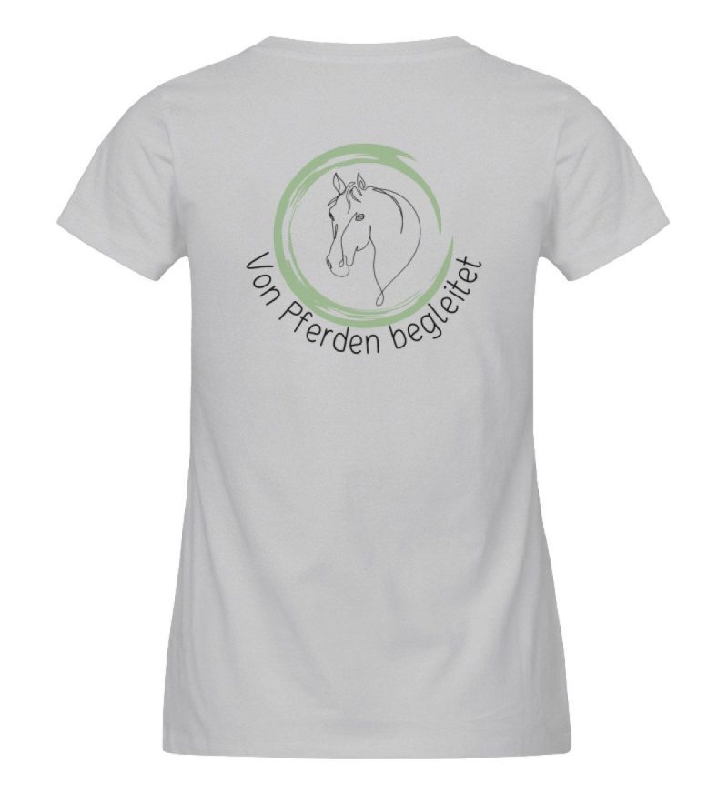 "von Pferden begleitet" - Damen Premium Organic Shirt-17