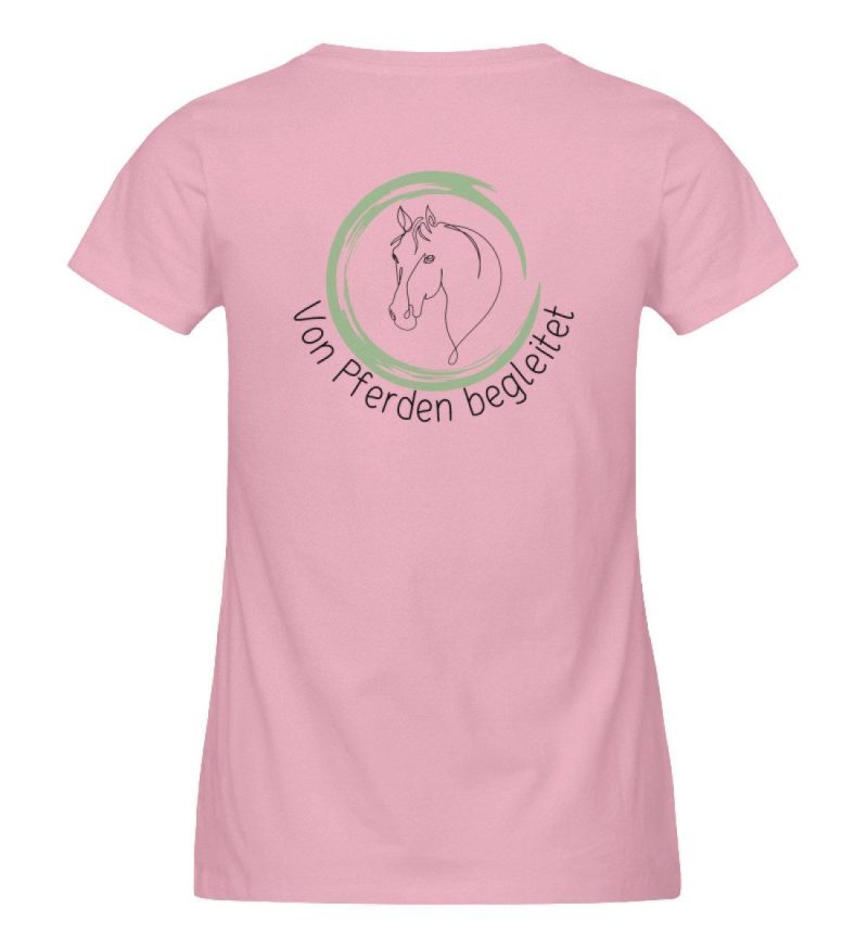 "von Pferden begleitet" - Damen Premium Organic Shirt-6883
