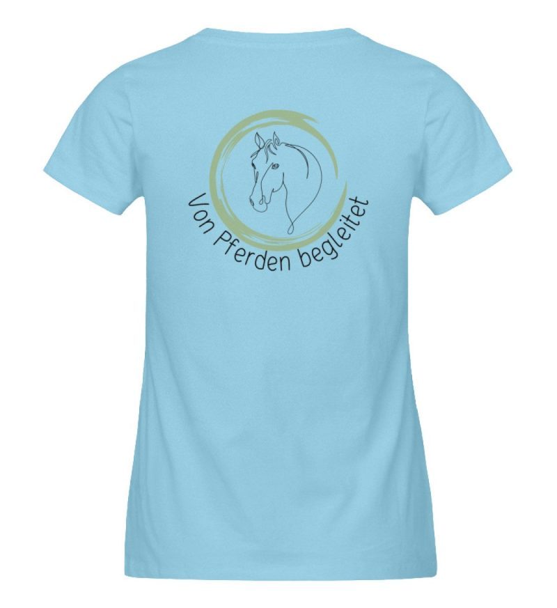 "von Pferden begleitet" - Damen Premium Organic Shirt-674