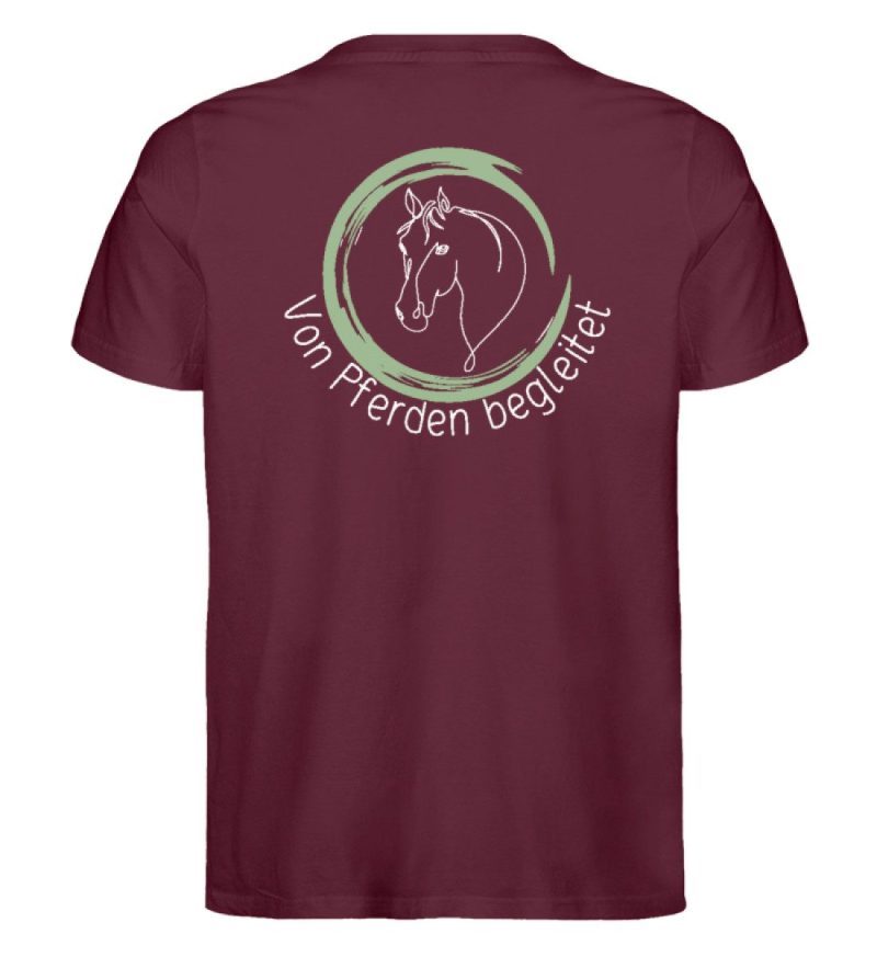 "von Pferden begleitet" - Herren Premium Organic Shirt-839