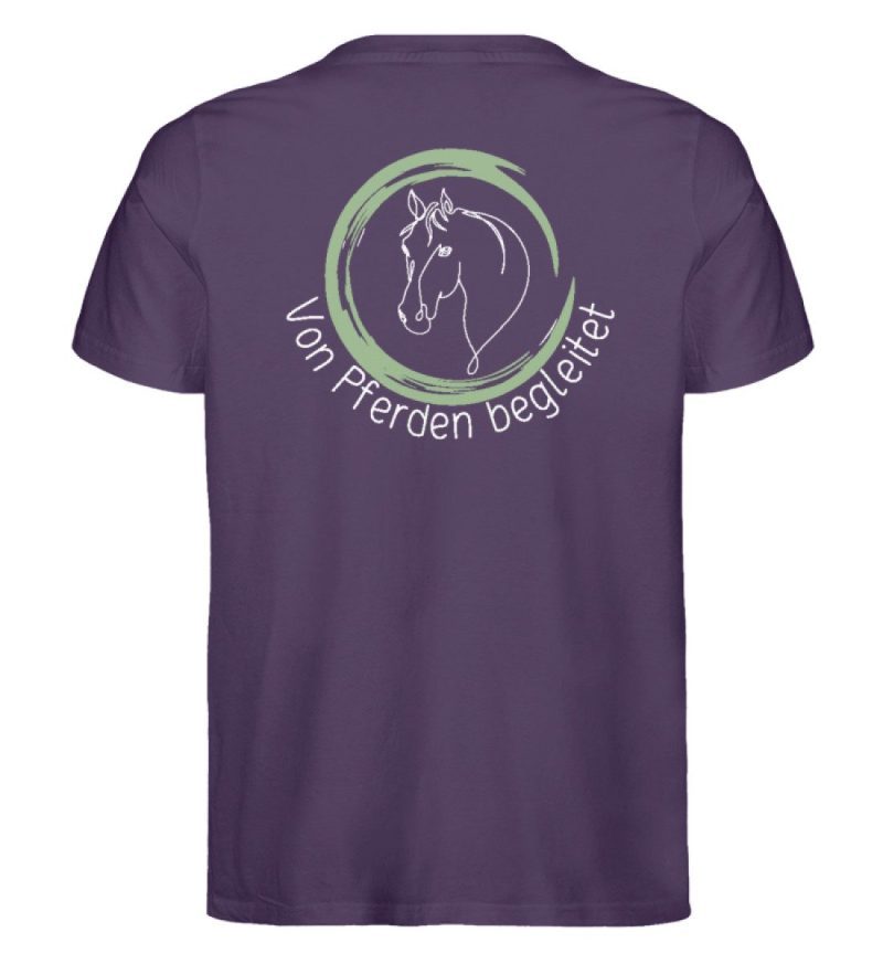 "von Pferden begleitet" - Herren Premium Organic Shirt-6876