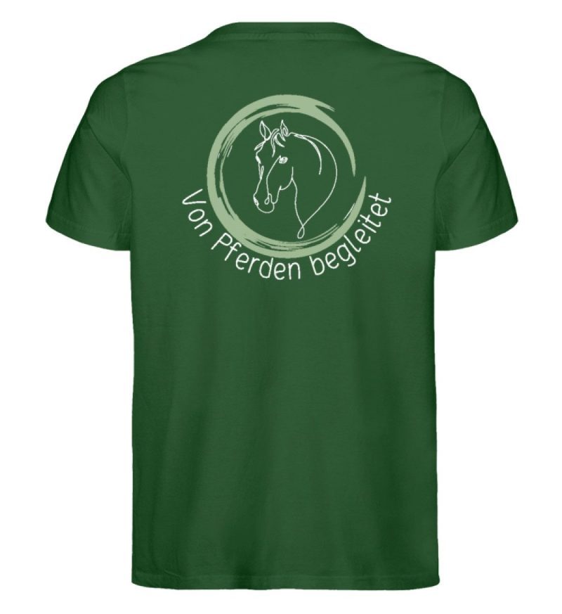 "von Pferden begleitet" - Herren Premium Organic Shirt-833